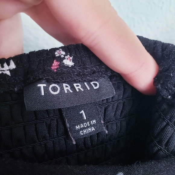 Torrid Black Floral Hi Low Maxi Dress - Picture 8 of 9